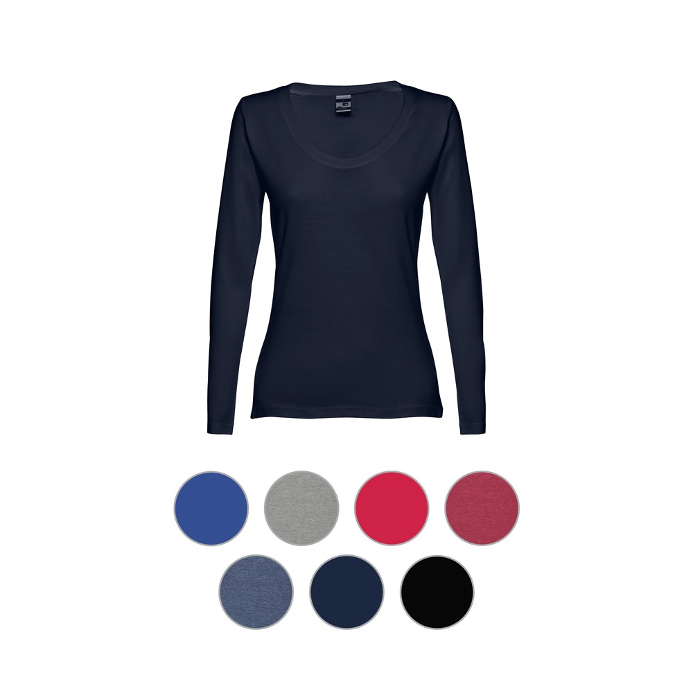 Výber farieb dámskeho firemného trička s dlhým rukávom